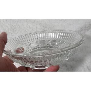 Vintage Indiana Glass Windsor Royal Brighton Pattern 5.5" Bowl Clear Ribbed